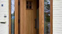 Houten deur en schuifraam