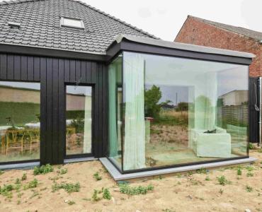 ramen met glas-op-glas verlijming, architecturale verfijning