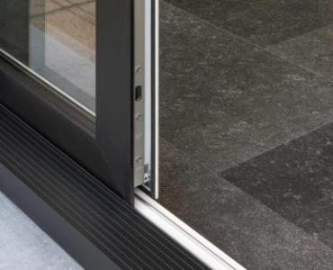 visoglide schuifraam in aluminium, monorail